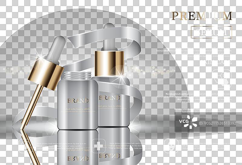 年度促销补水面部精华液图片素材