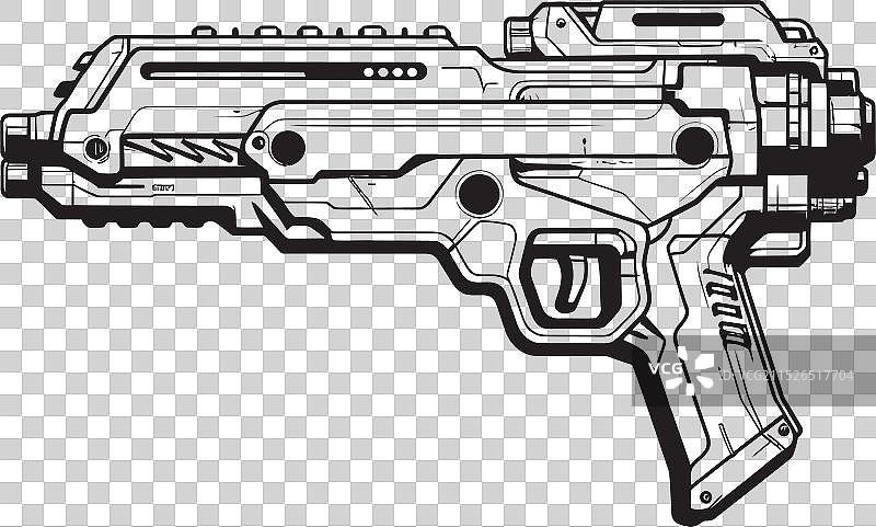 离子干扰器脉冲步枪图标图片素材