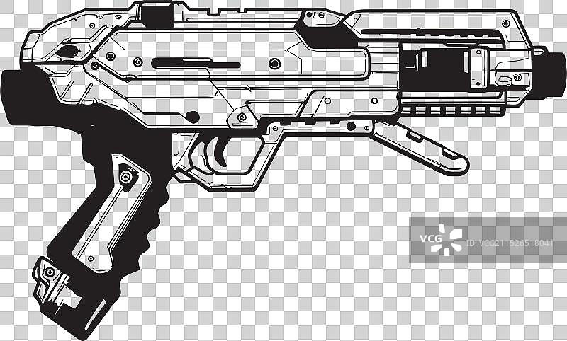 离子干扰器脉冲步枪图标图片素材