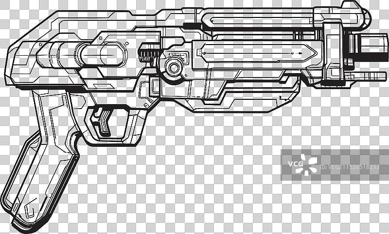 光子相位黑色标志离子干扰器未来感图片素材