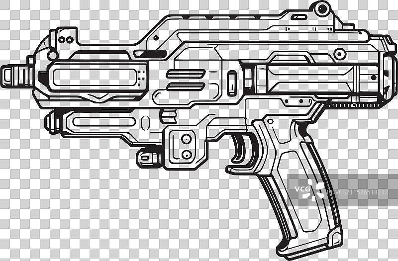 离子干扰器脉冲步枪图标图片素材