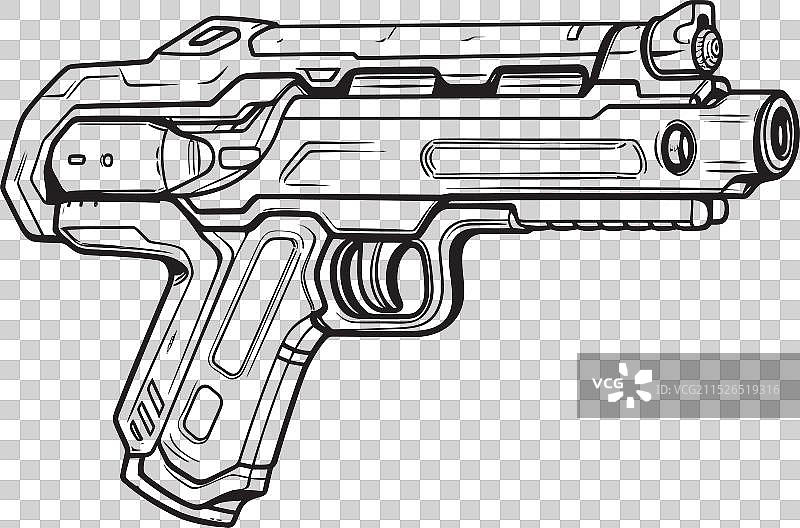 离子干扰器脉冲步枪图标图片素材