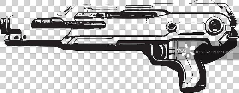 离子干扰器脉冲步枪图标图片素材