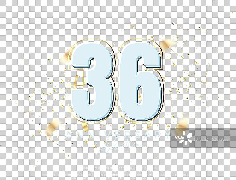 第36届高级粗体数字设计图片素材