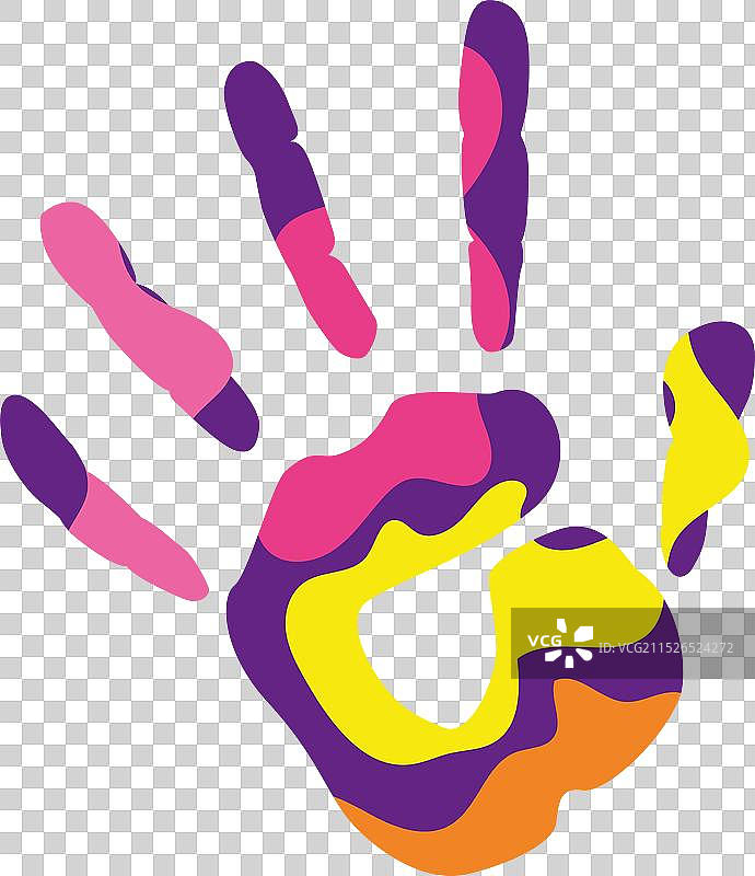 彩色手部图标图片素材