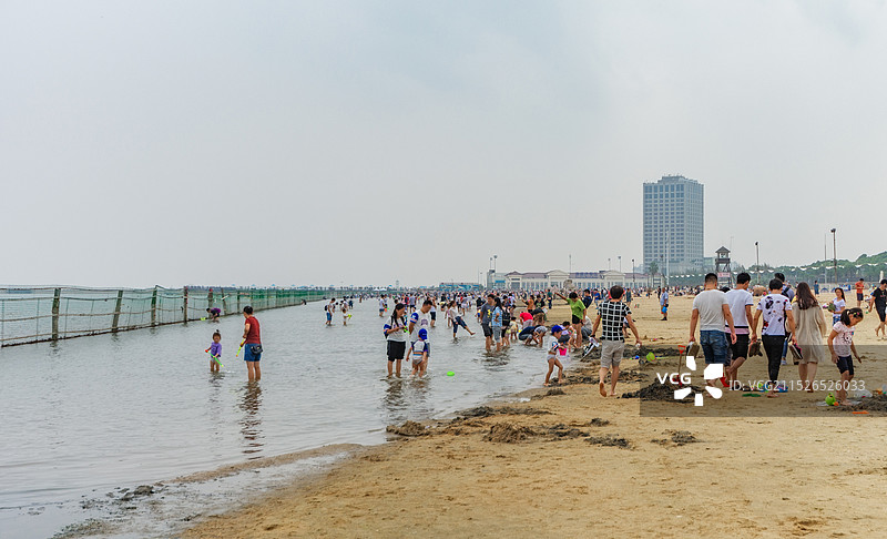 上海金山城市沙滩景区图片素材
