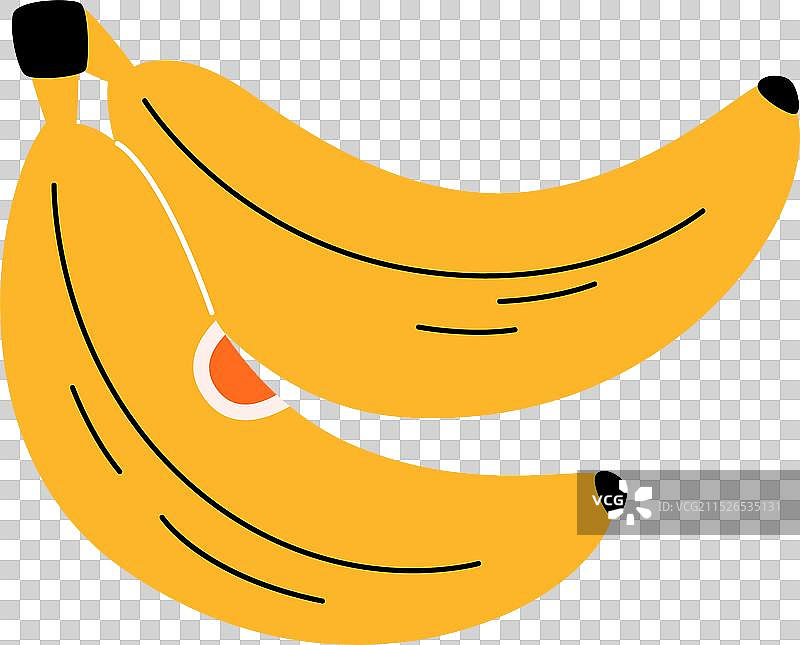 香蕉水果图标图片素材