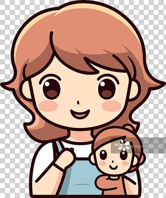 富有表现力的幸福宁静母爱场景图片素材