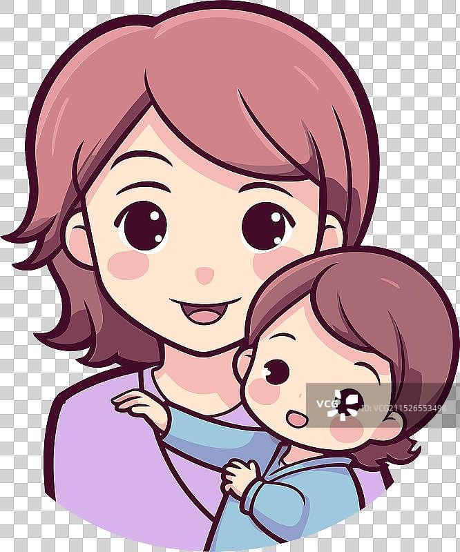 母爱拥抱温馨瞬间图片素材