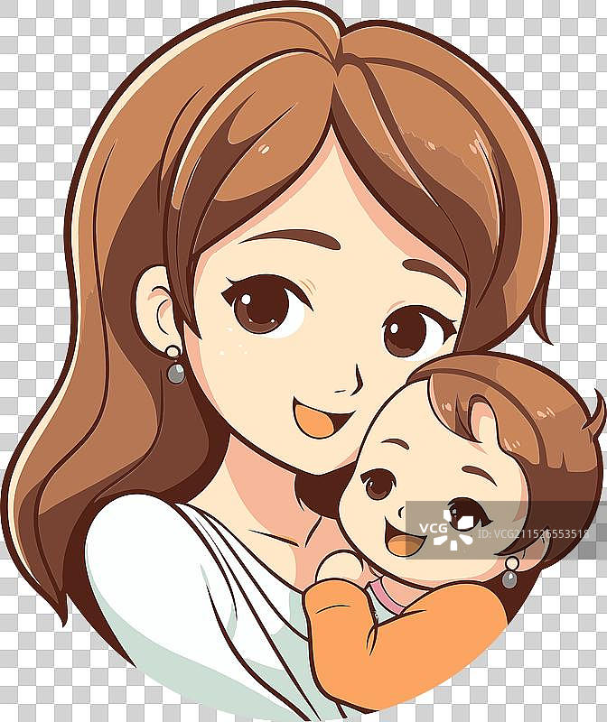 光芒四射的母爱温馨时刻图片素材