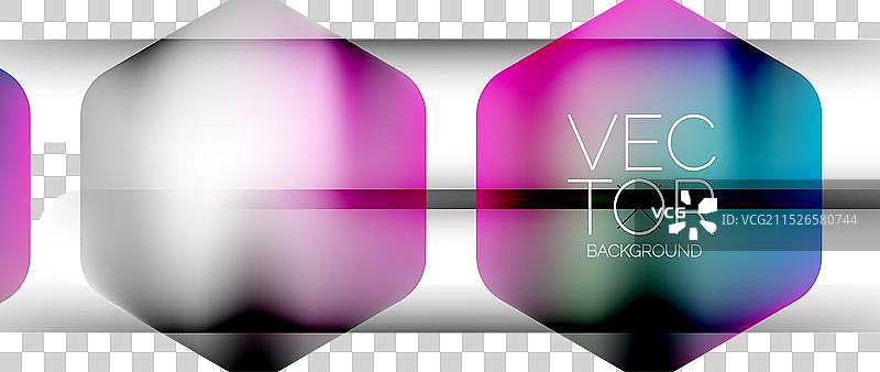 动态明亮多彩的几何元素与图片素材