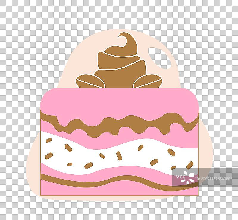 粉色巧克力蛋糕甜点图片素材