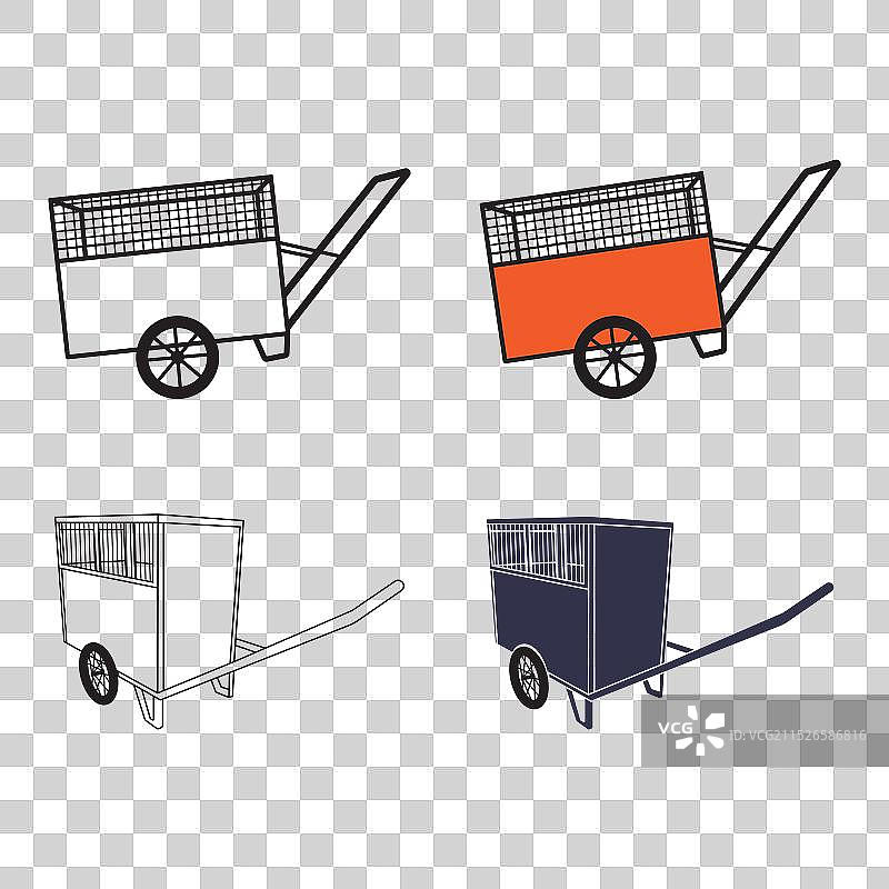 垃圾车图标设计图片素材