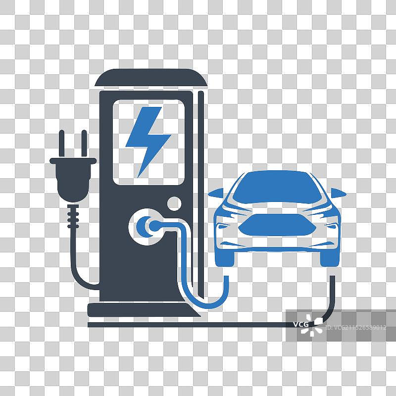 汽车充电站图标电动汽车图标图片素材
