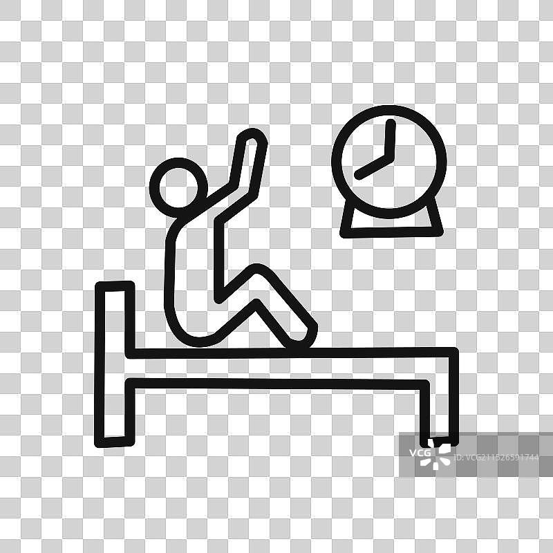 早起线性图标合集图片素材