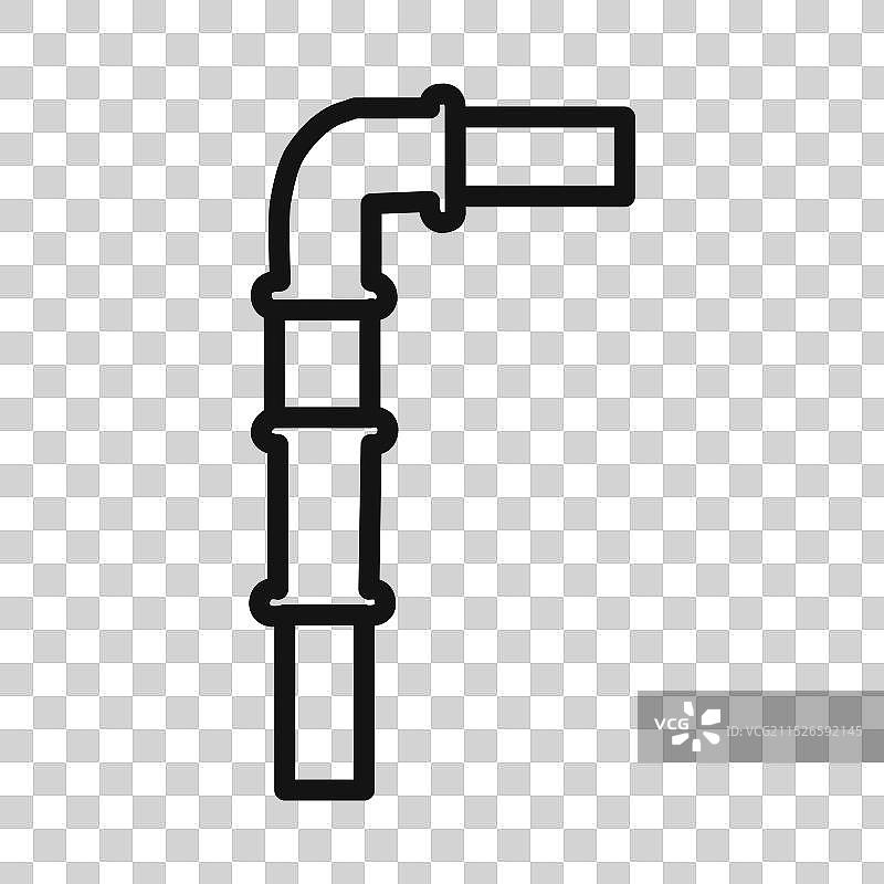 管道线性图形图标集图片素材