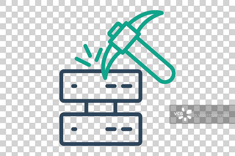 数据挖掘线性图标图片素材