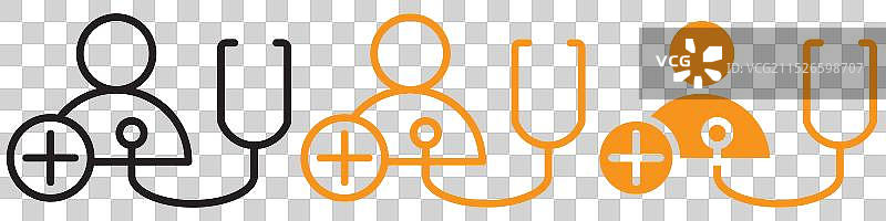 综合体检健康图标图片素材