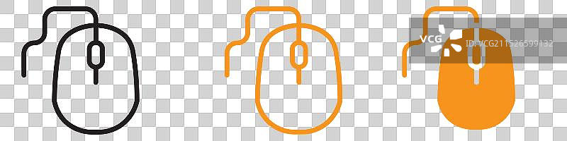 野生动物和动物图形的可爱老鼠图标图片素材