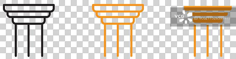 建筑支柱图标图片素材