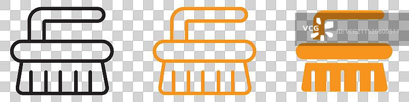 家用清洁刷图标图片素材