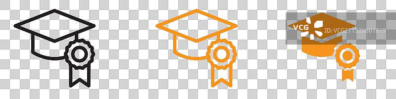 用于学术大学学院学位的图标图片素材