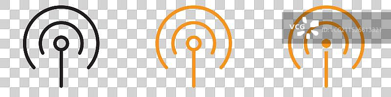 广播图标集：媒体与通讯图片素材