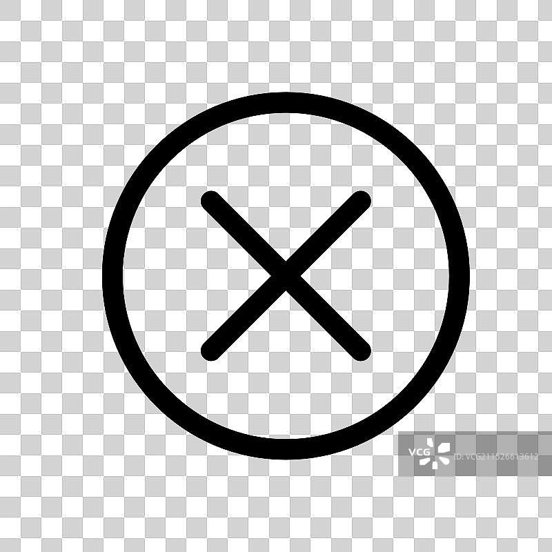 关闭按钮图标用户界面符号集图片素材