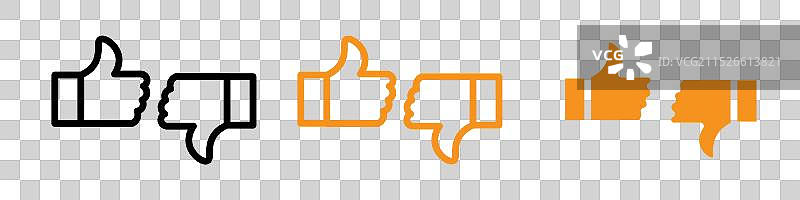 反馈与评价图标集图片素材