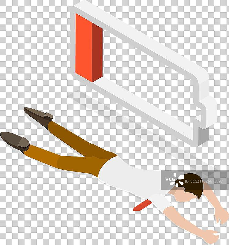 2.5D扁平风格的降低图片素材