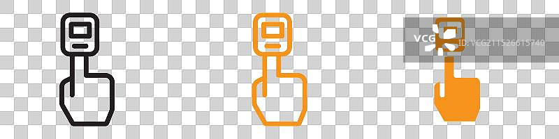 指尖脉搏血氧仪图标医疗设备图片素材