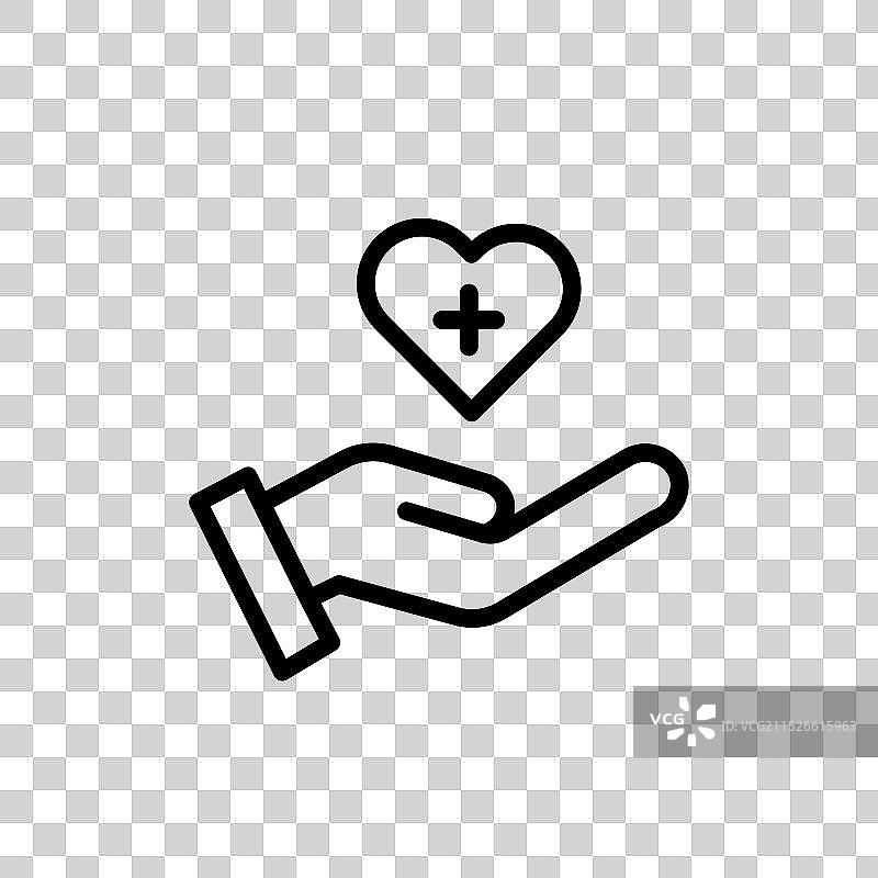 健康保险图标集医疗保障图片素材