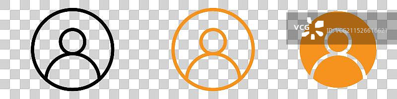 通用人物图标集图片素材