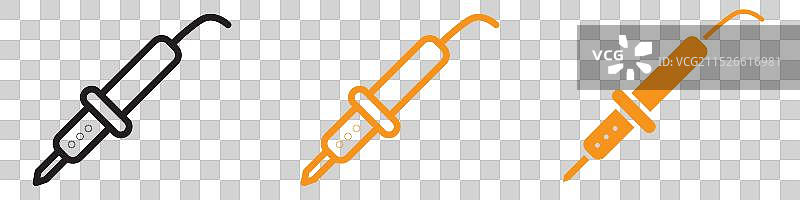 焊接工具DIY图标集图片素材