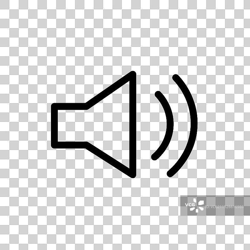 扬声器音量图标，音频声音控制图片素材