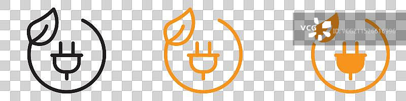 可持续生态能源图标集可再生图片素材