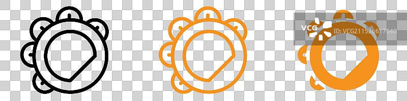 手鼓乐器图标集图片素材