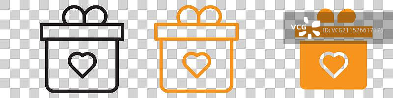 情人节礼物图标合集图片素材