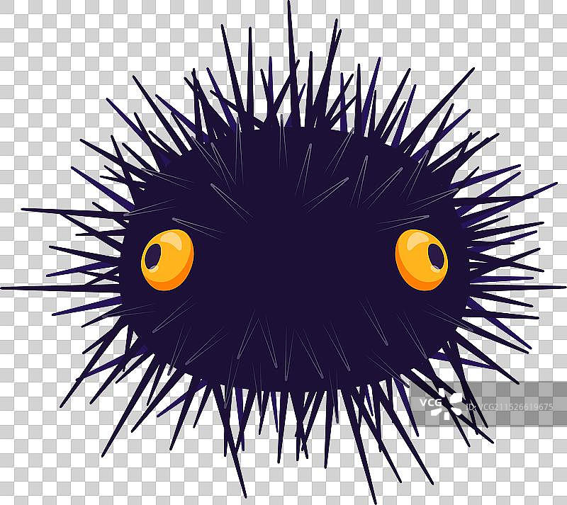 有趣的卡通海胆角色图片素材