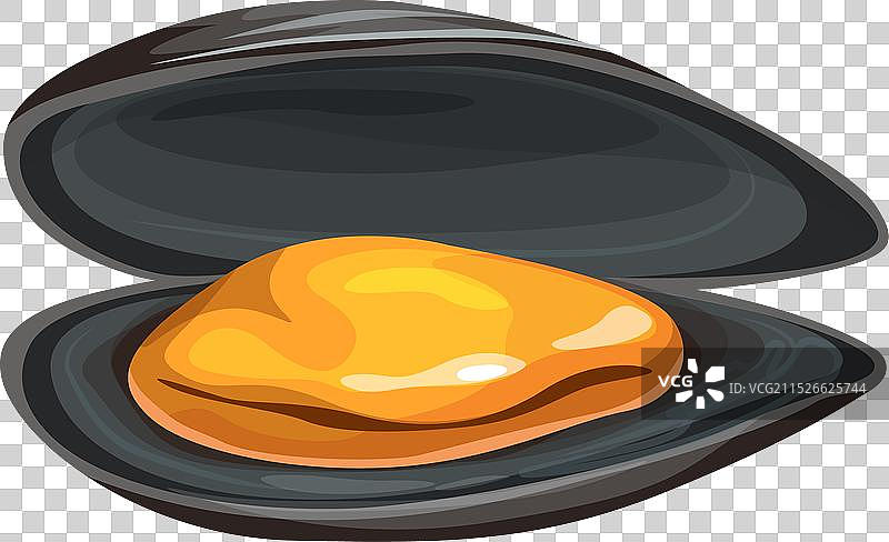 贻贝卡通海鲜图片素材