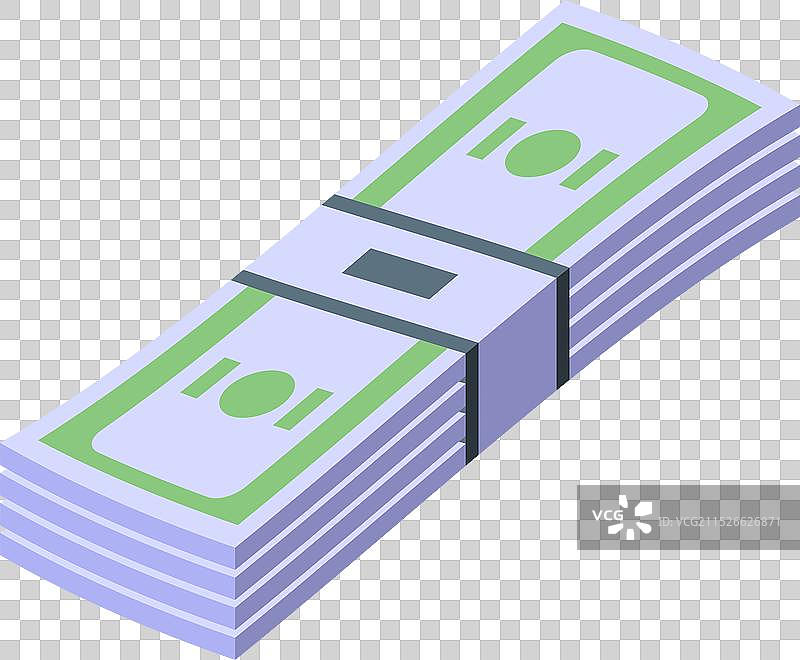 等距钞票图标图片素材