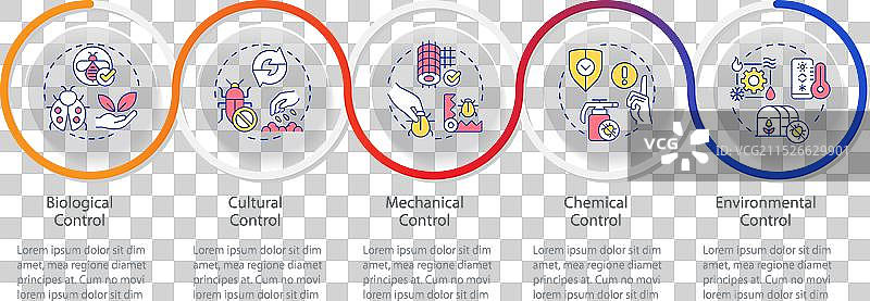 多色综合虫害治理布局图片素材