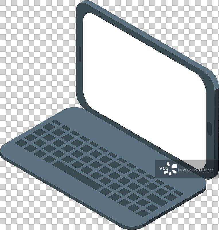 变形为智能手机的现代笔记本电脑图片素材