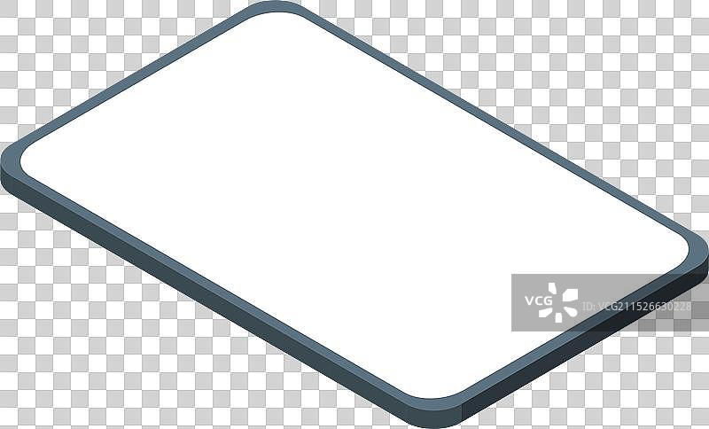 白色背景上的空白屏幕智能手机图片素材