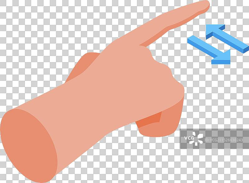 手触碰数据传输双向箭头图片素材