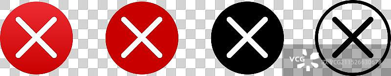 红十字禁用标志图片素材