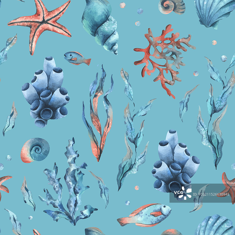 海底世界海洋动物剪贴画图片素材