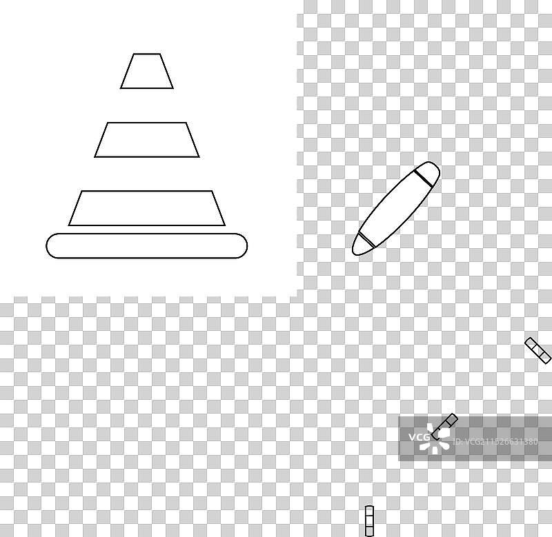 交通锥泥刀扳手工作图标图片素材