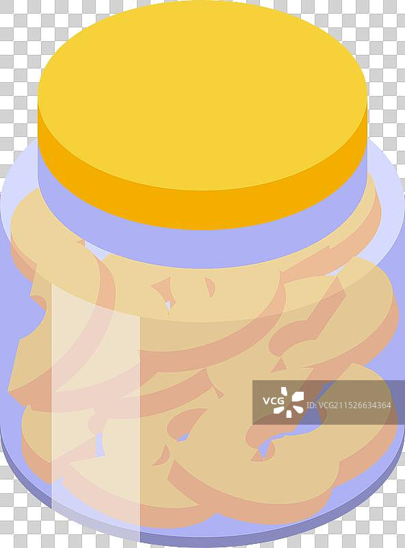 玻璃罐装腌制姜片图片素材