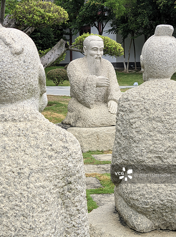 厦门市园林博览苑，雕塑雕像图片素材